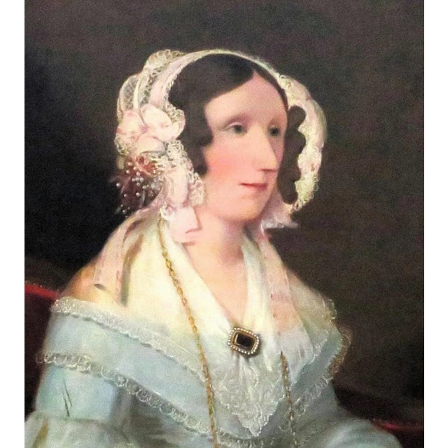 Victorian 19th C. Portrait Oil Painting of a Woman Lady Antique Victorian For Sale - Image 3 of 6