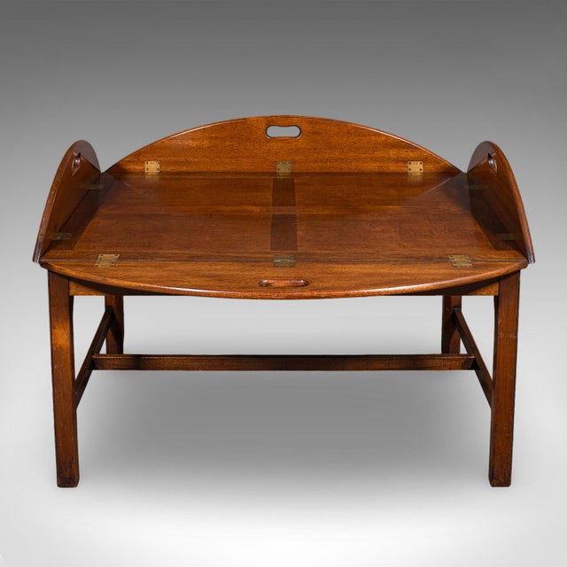 1930s Large Vintage Butler's Tray Table, English, Serving Stand, Art Deco, Circa 1930 For Sale - Image 5 of 12