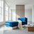 Vintage Velvet Lounge Chaise on Chrome/Brass Base For Sale - Image 4 of 4