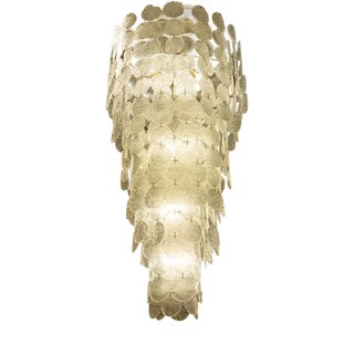 Large Murano Glass Chandelier, 1970s For Sale
