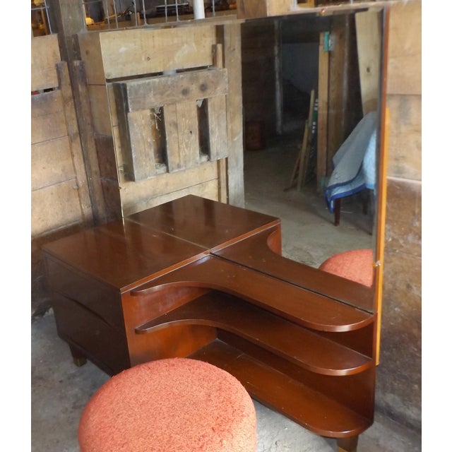 Midcentury Modern Mahogany Makeup Vanity Chairish