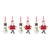 2020s Whimsical Santa and Snowman Ornament (Set of 6) For Sale - Image 5 of 5