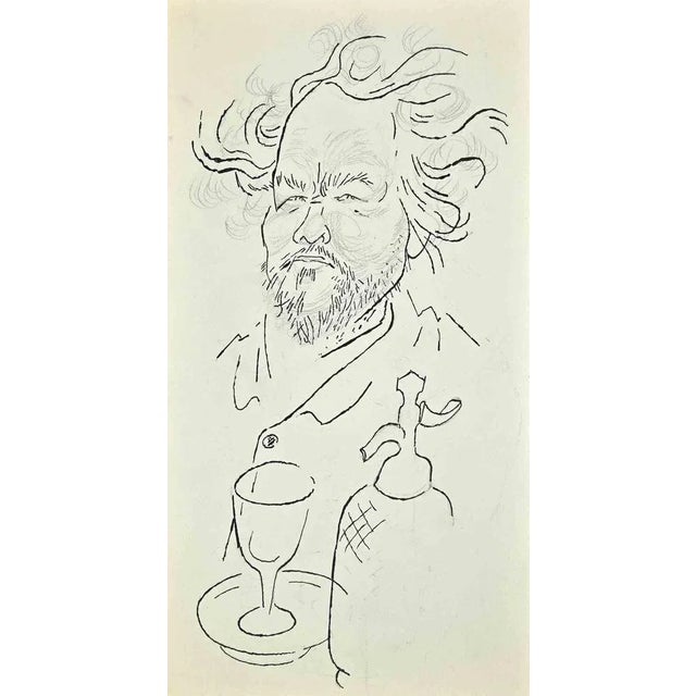 Portrait is an original drawing in pencil and China ink on ivory-colored paper, made by the Swedish illustrator and...