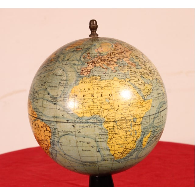 Paper Terrestrial Globe by J. Forest, Paris, 19th Century For Sale - Image 7 of 12