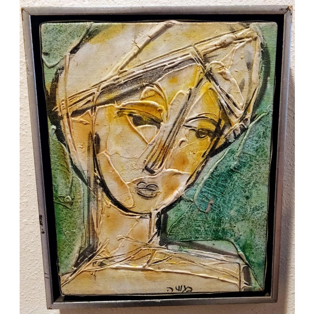 Mid Century Painting Modern Abstract Woman Signed For Sale - Image 13 of 13