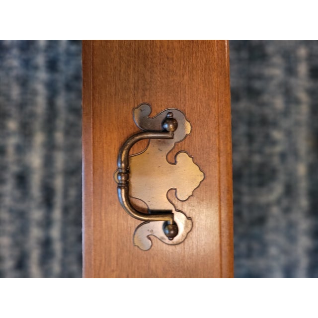 Vintage Ethan Allen Solid‑wood Side Table For Sale - Image 9 of 10