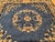 19th Century Chinese Peking Area Rug, Floral & Bird Motifs,Tan & Blue, 3' x 3' For Sale In Chicago - Image 6 of 9