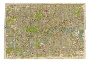 Vintage Map of London, 1930
