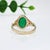 3ct Statement Emerald Ring w Natural Diamond Accents in 14K Gold | OV 11x8mm For Sale In Columbus - Image 6 of 6