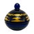 Early 20th Century Art Deco Irene Cobalt Blue Glass Lidded Dish For Sale - Image 4 of 8