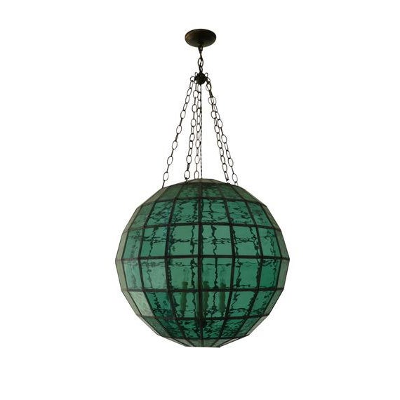 Not Yet Made - Made To Order Seaside Pendant in Green Glass by Clate Grunden 36" For Sale - Image 5 of 5