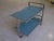 Chrome and Turquoise Glass Trolley, 1980s For Sale - Image 7 of 8
