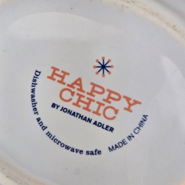 Contemporary Jonathan Adler Zebra Open Bowl 8” Silver Design Happy Chic Trinket Nut Candy Dish For Sale - Image 3 of 6