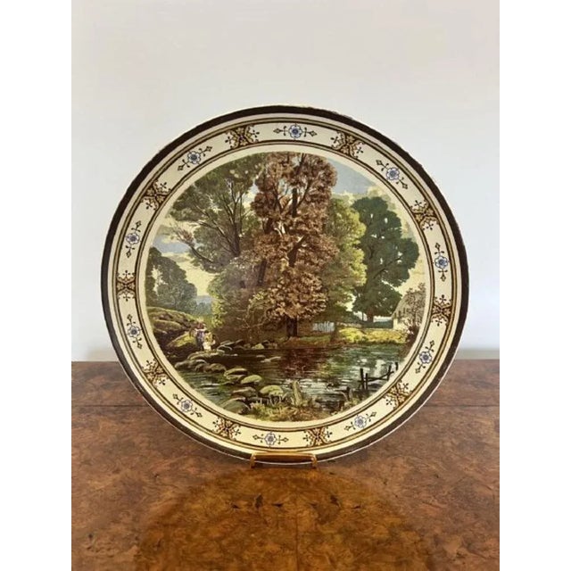 Large 19th Century Minton Chargers, 1880, Set of 2 For Sale - Image 3 of 7