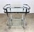 1970’s Polished Chrome & Glass Milo Baughman Two-Tier Tea / Bar Cart For Sale In New York - Image 6 of 12