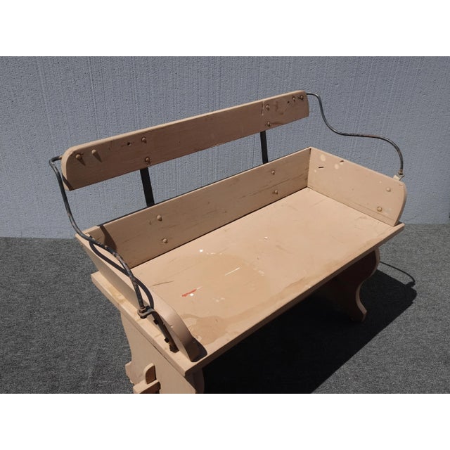 Vintage Horse Drawn Buggy Seat Bench ~ French Country For Sale - Image 4 of 12