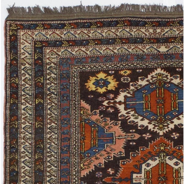 Late 19th Century Caucasian Shirvan Rug 5’6" X 6’1" For Sale - Image 4 of 5