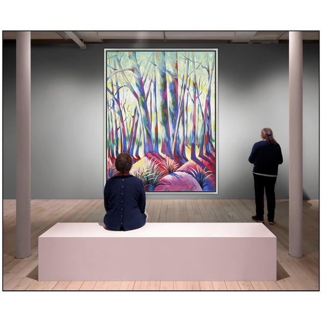 The artwork here, "Fauve Forrest Original", is a wonderful depiction of a forest of colorful trees that is saturated with...