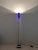 Postmodern Steel and Blue Glass Halogen Torchiere Floor Lamp, 1980s For Sale In Miami - Image 6 of 13