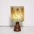 Mid-Century Modernist Ceramic Table Lamp in Red Iron Oxide With Resin Shade For Sale - Image 4 of 13