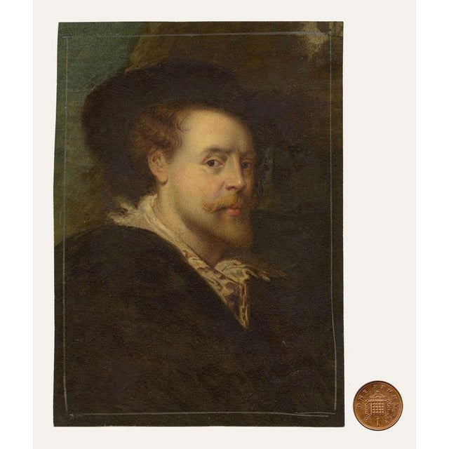 Tommaso Minardi Rubens' Self-portrait in a Hat, Watercolour For Sale - Image 7 of 11