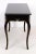 Wood Regency Style Ebonized Marble Top Desk With Brass Mounts For Sale - Image 7 of 8
