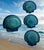 Vintage Portuguese Majolica Olfaire Blue & Green Clamshell Serving Bowl & Dish Signed and Embossed Mold Number - Set of 4 For Sale In Miami - Image 6 of 10