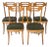 1950s Italian Dining Chairs With Sculptural Backs in the Style of Pirelli Sapsa - Set of 5 For Sale
