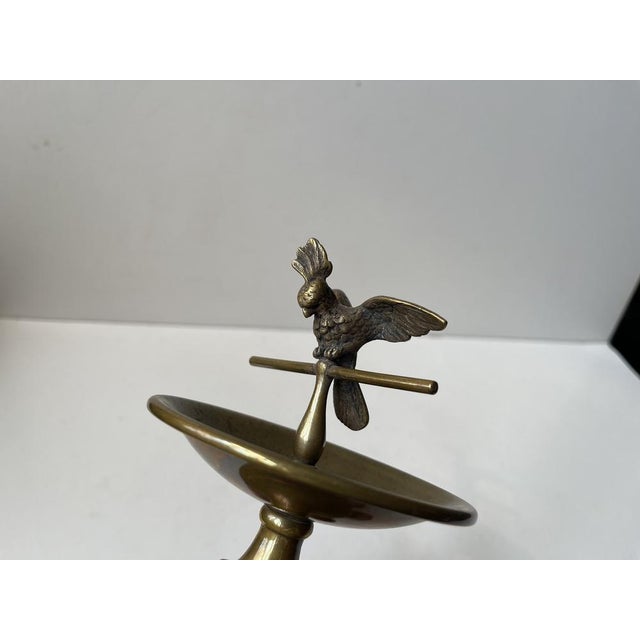 Art Deco Vienna Ring Tray with Bronze Cockatoo Parat, 1920 For Sale - Image 4 of 9