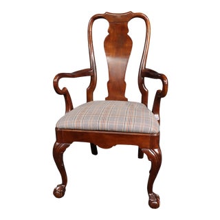 Henredon Salem Chippendale Cherry Armchair For Sale