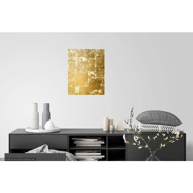 Gold Leaf Contemporary Painting "Gold" by Martha Holden For Sale - Image 4 of 7