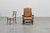 A beautifully expressive French walnut armchair dating to around 1800, offering decorators a richly textured blend of...