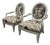 Century Furniture Oval Back Armchairs, Pair. For Sale
