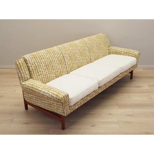 Wood Danish Three-Seater Sofa, Denmark, 1970s For Sale - Image 7 of 17