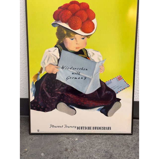 Illustration Hanns Lohrer "Wiedersehen With Germany" Poster, Framed For Sale - Image 3 of 12