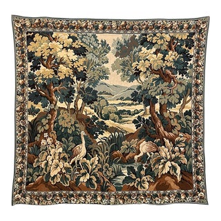 Vintage Flemish Landscape Tapestry For Sale