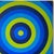 Vintage Signed Op Art Concentric Circles Oil Painting For Sale In West Palm - Image 6 of 13