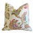 Colorful Botanical Floral Linen Feather/Down Pillow For Sale