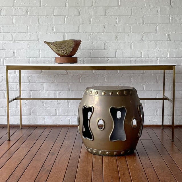 Brass Chinese Garden Stool/ Table For Sale - Image 10 of 10