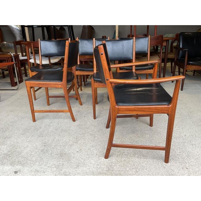 Mid-Century Danish Dining Chairs by Kai Lyngfeldt Larsen for Vejen Polstermöbelfabrik, Set of 6 For Sale - Image 15 of 18