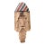 Vintage Rustic Carved Wood Mask For Sale