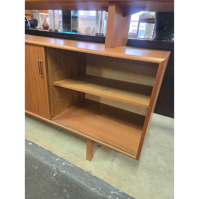 1960s Mid Century Modern Danish Hutch/Credenza For Sale - Image 5 of 11