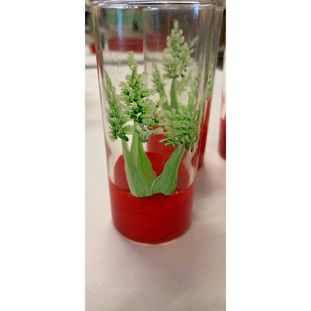 Mid-Century Modern Mid Century Bloody Mary Cocktail Serving Et - Pitcher and Glasses For Sale - Image 3 of 6