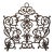 Cast Iron Scroll Fireplace Screen For Sale