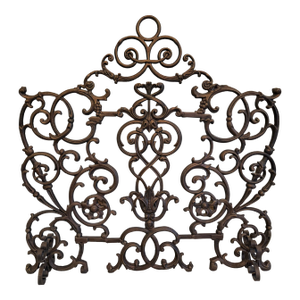 Cast Iron Scroll Fireplace Screen
