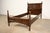 1920s Berkey & Gay Style Antique English Jacobean Carved Walnut and Burl Wood Twin Size Bed, Circa 1920s For Sale - Image 5 of 13