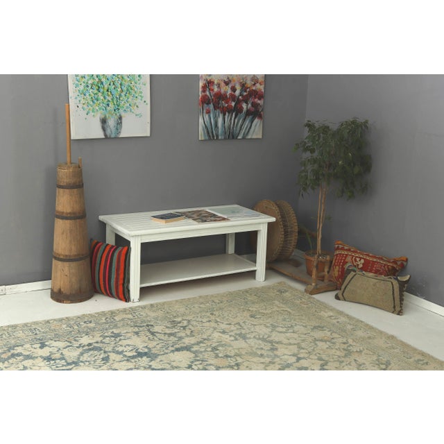 Mid 20th Century Oversized Washed Out Vintage Tabriz Rug For Sale In Los Angeles - Image 6 of 7