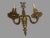Pair of Vintage Two Light Gilt Metal Candelabra Wall Sconces Lamps For Sale - Image 6 of 9
