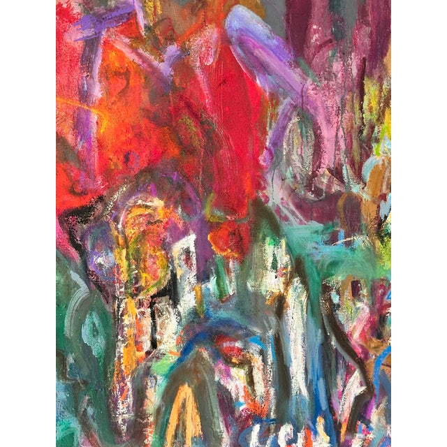 Chic and Bold Modern Abstract Painting For Sale - Image 9 of 9