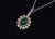 Certified Natural 2.77CTS VS F Diamond Black Opal 18K Solid Gold Pendant Necklace For Sale In Dallas - Image 6 of 10